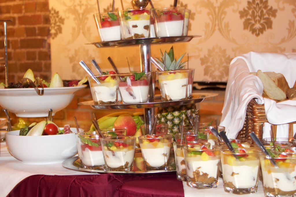 Präsentation der Desserts